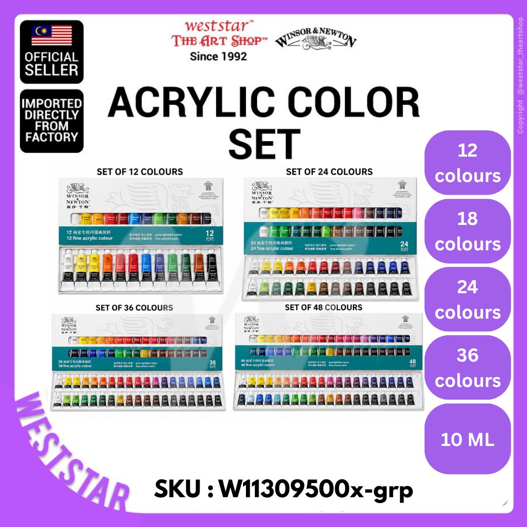 Winsor & Newton Acrylic Paint Set / Acrylic Colour 10ml *SUPER DEALS*