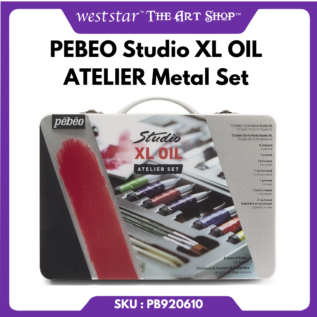 [WE-ARTS] Pebeo Studio XL OIL ATELIER Metal Set Oil Paint