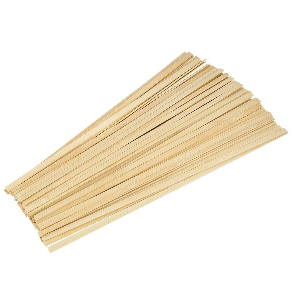 [WETAS] Flat Bamboo Stick Bamboo Sticks Wooden Craft Sticks for Crafting Bamboo Stick Batang Buluh - Length 20cm