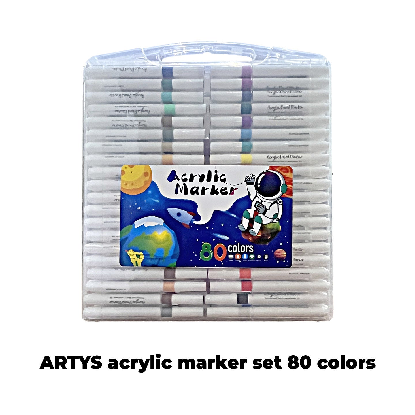 WETAS] AW2302 ARTYS Acrylic Marker Set Students Acrylic Paint Marker Arcylic Marker Drawing Painting 12/24/36/48/60/80c