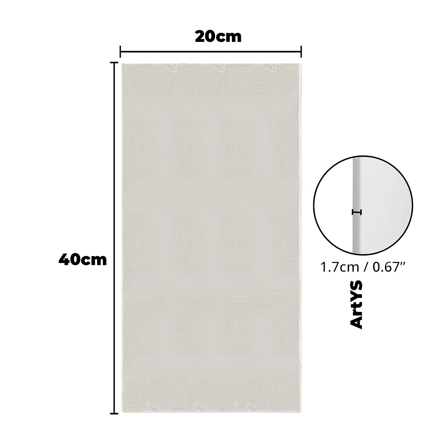 ARTYS ECO Stretched Canvas Painting Canvas Board  (RECTANGULAR)