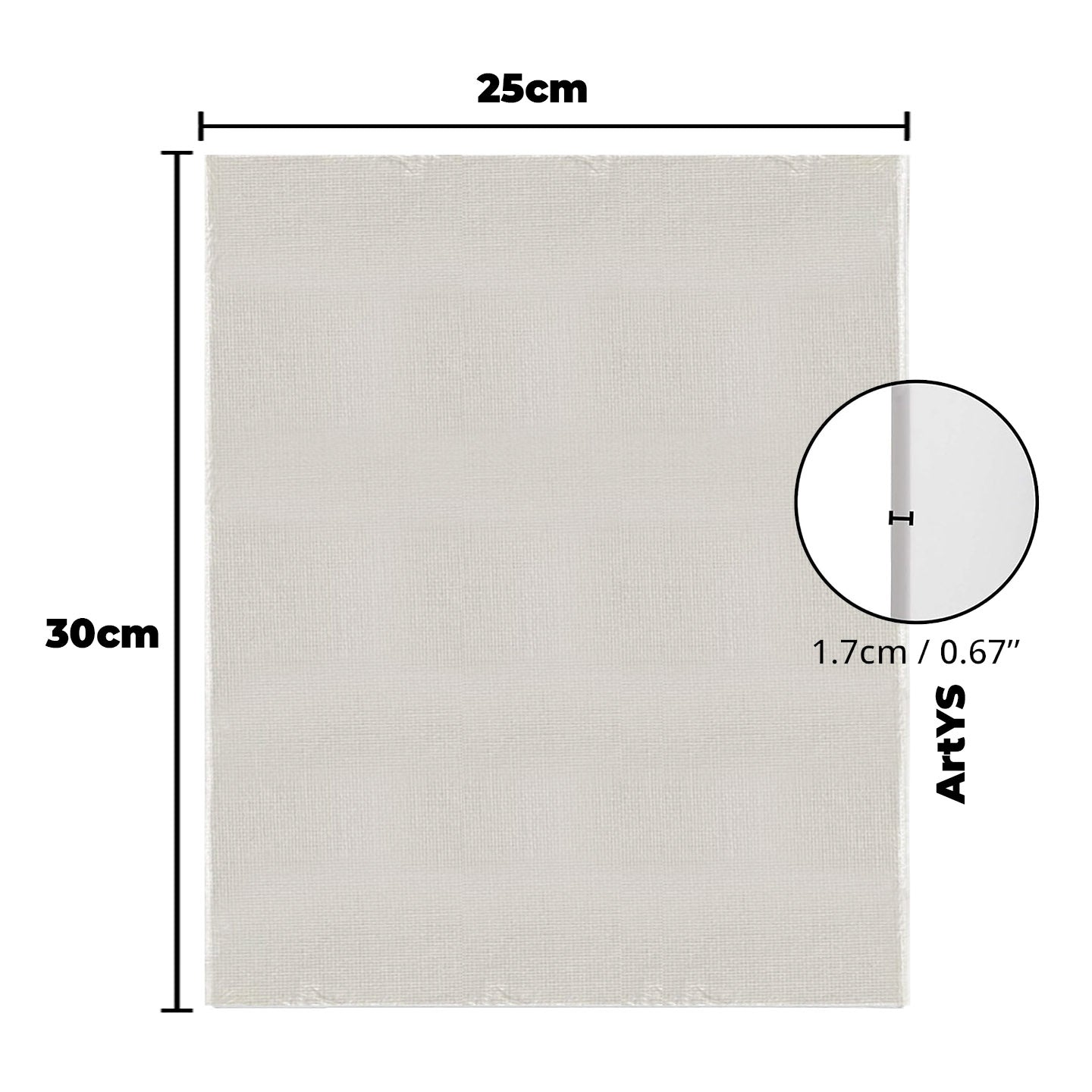 ARTYS ECO Stretched Canvas Painting Canvas Board  (RECTANGULAR)
