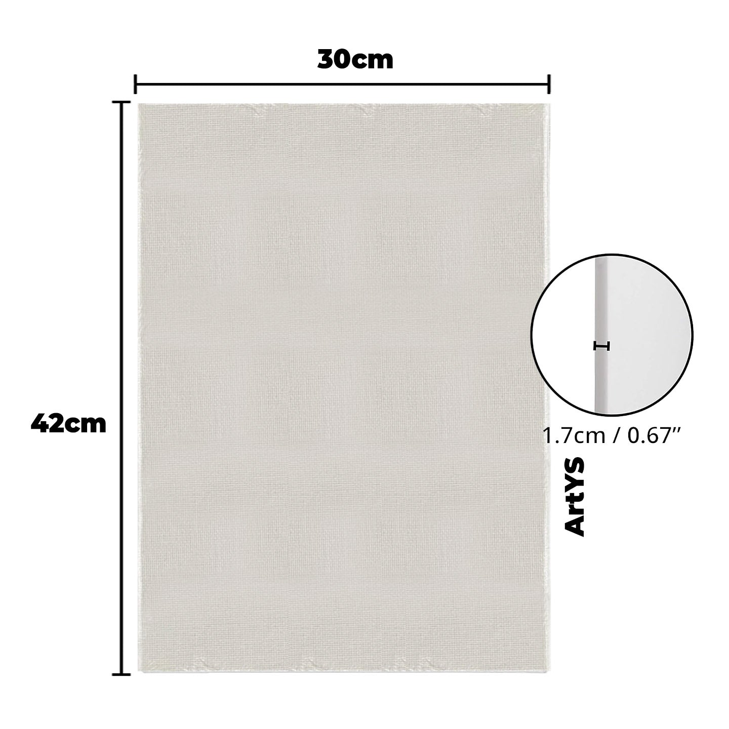 ARTYS ECO Stretched Canvas Painting Canvas Board  (RECTANGULAR)