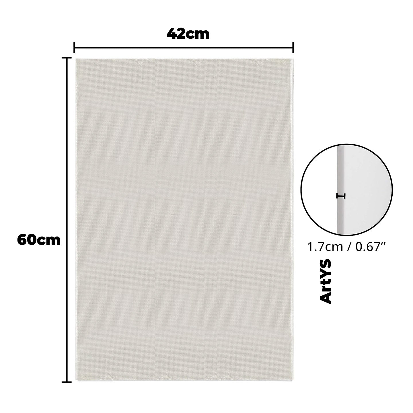 ARTYS ECO Stretched Canvas Painting Canvas Board  (RECTANGULAR)