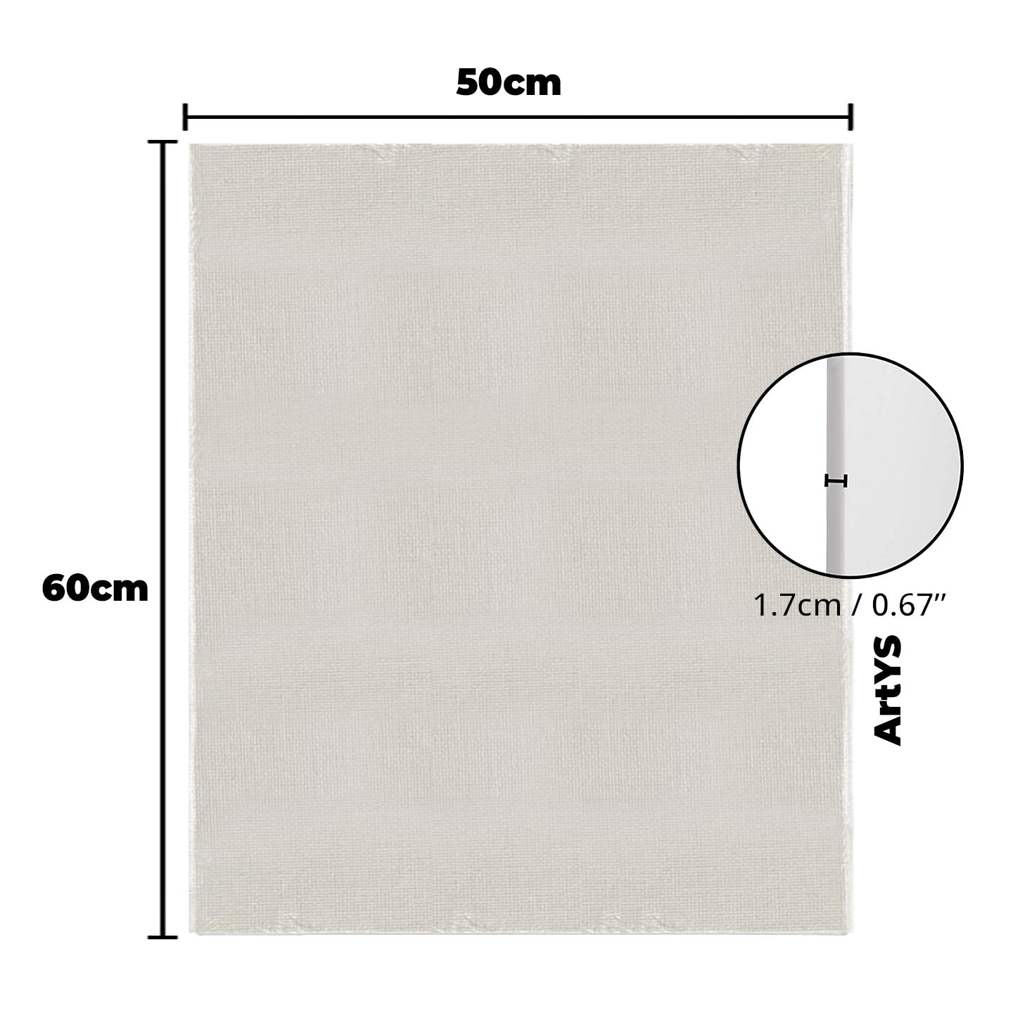 ARTYS ECO Stretched Canvas Painting Canvas Board  (RECTANGULAR)