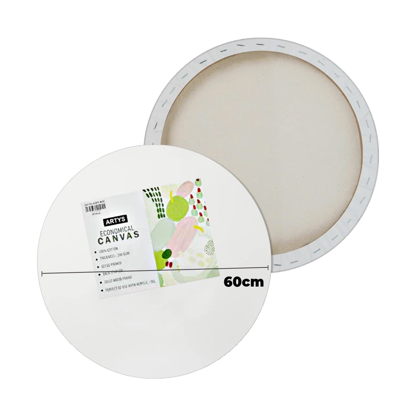 ARTYS ECO Round Canvas Stretched Canvas Panting Canvas (ROUND)