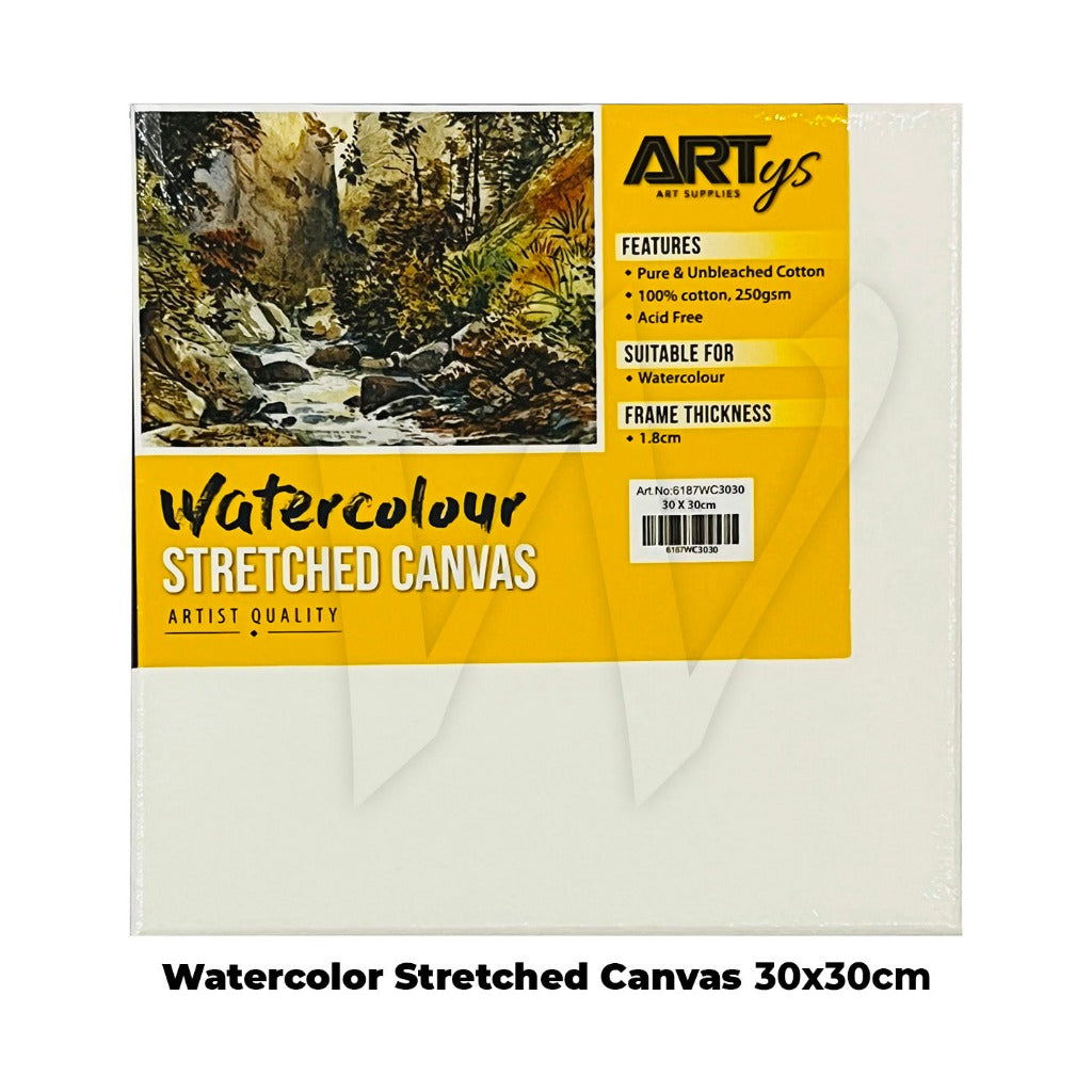 ARTYS Watercolour Canvas Stretched Canvas for Watercolour Painting Frame Kanvas Lukis Drawing Canvas