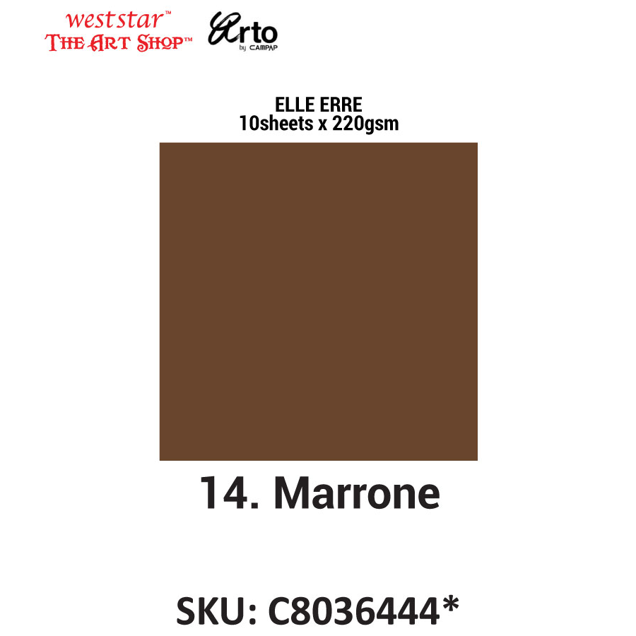 Arto by Campap A4 ELLE ERRE Color Card (220gsm*10sheets)