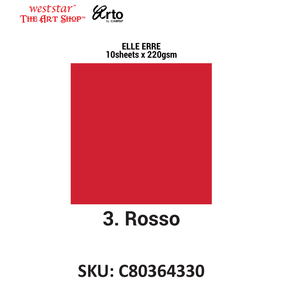 Arto by Campap A4 ELLE ERRE Color Card (220gsm*10sheets)