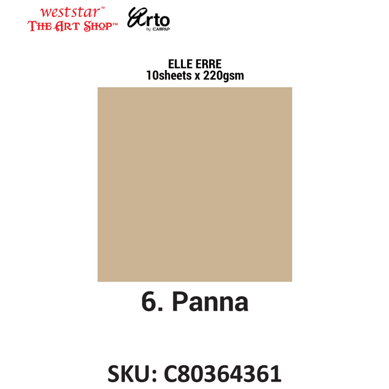 Arto by Campap A4 ELLE ERRE Color Card (220gsm*10sheets)