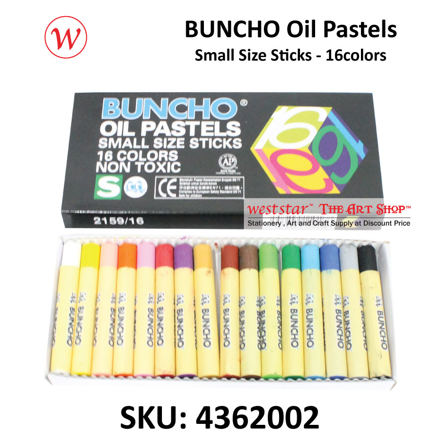 Buncho 48 Colour Oil Pastels Colors Non-toxic Crayon Kids Art Craft Drawing  Colouring 
