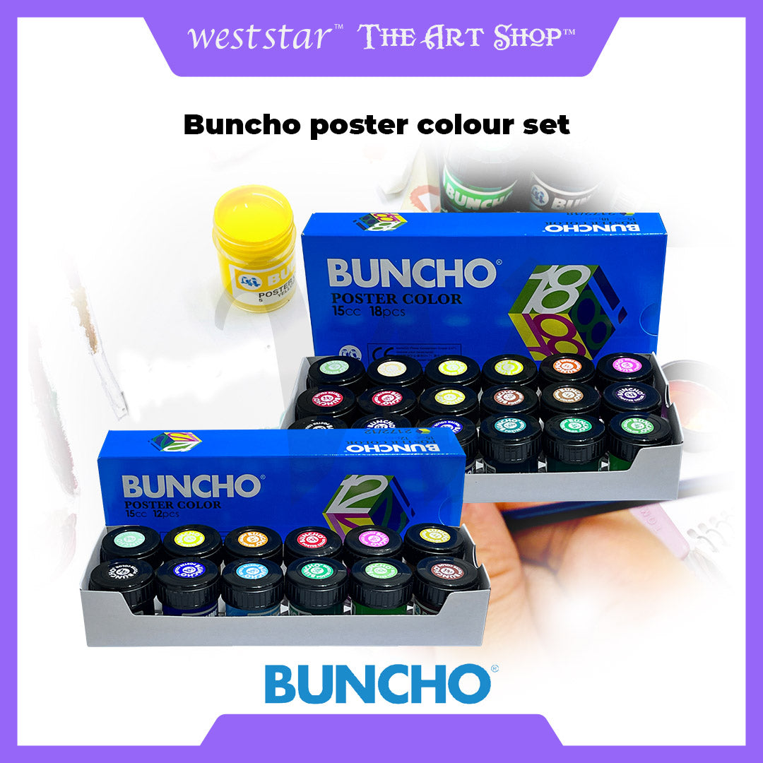 Buncho Poster Color 15cc Set | Weststar The Art Shop