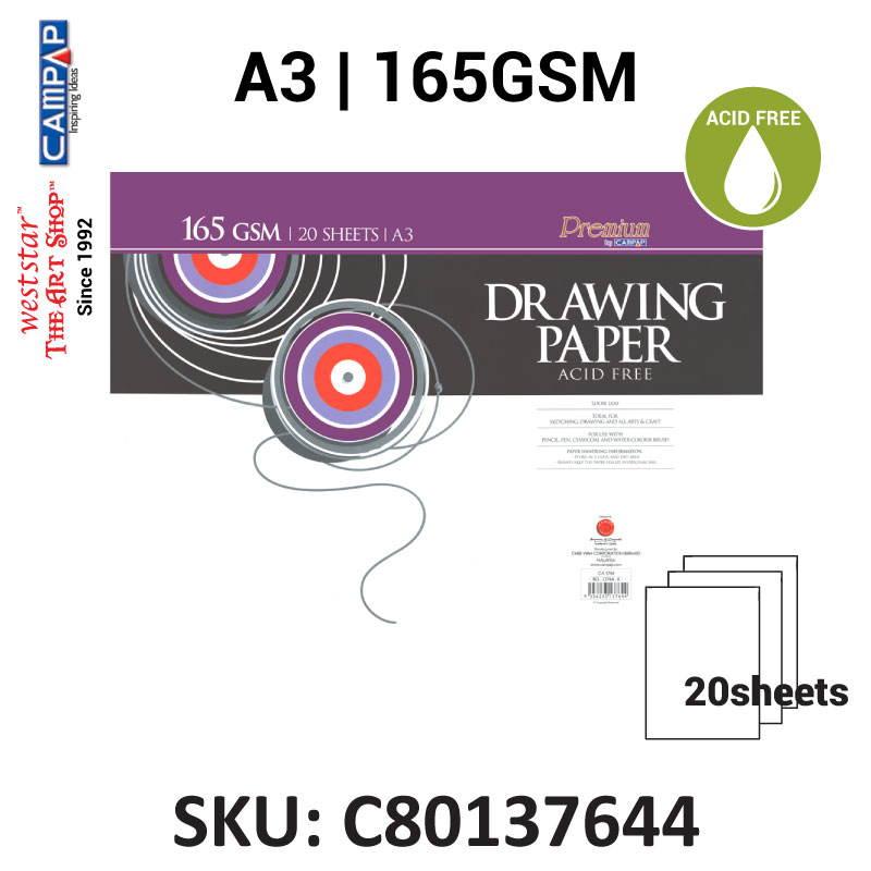Handmade Water Colour Drawing Paper (Loose Sheets) – 250GSM - Anupam  Stationery