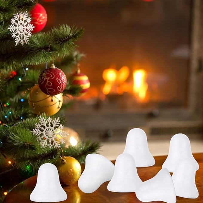 [WESTSTAR] DIY Styrofoam Christmas Decoration Bell Shape / Art & Craft Decoration Polystyrene / DIY Christmas Bells