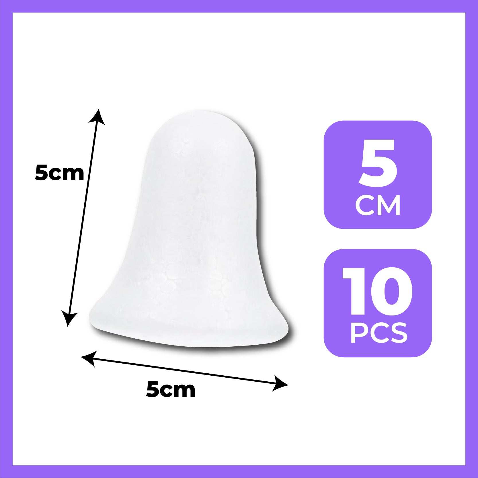 [WESTSTAR] DIY Styrofoam Christmas Decoration Bell Shape / Art & Craft Decoration Polystyrene / DIY Christmas Bells