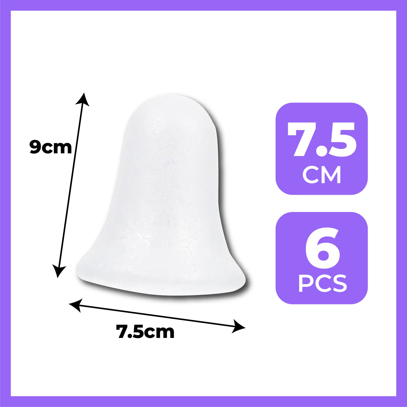 [WESTSTAR] DIY Styrofoam Christmas Decoration Bell Shape / Art & Craft Decoration Polystyrene / DIY Christmas Bells