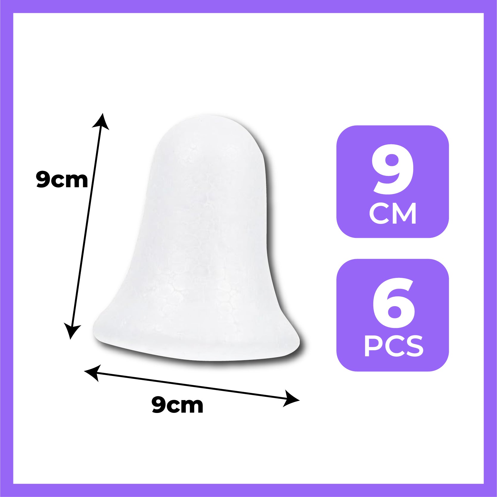 [WESTSTAR] DIY Styrofoam Christmas Decoration Bell Shape / Art & Craft Decoration Polystyrene / DIY Christmas Bells