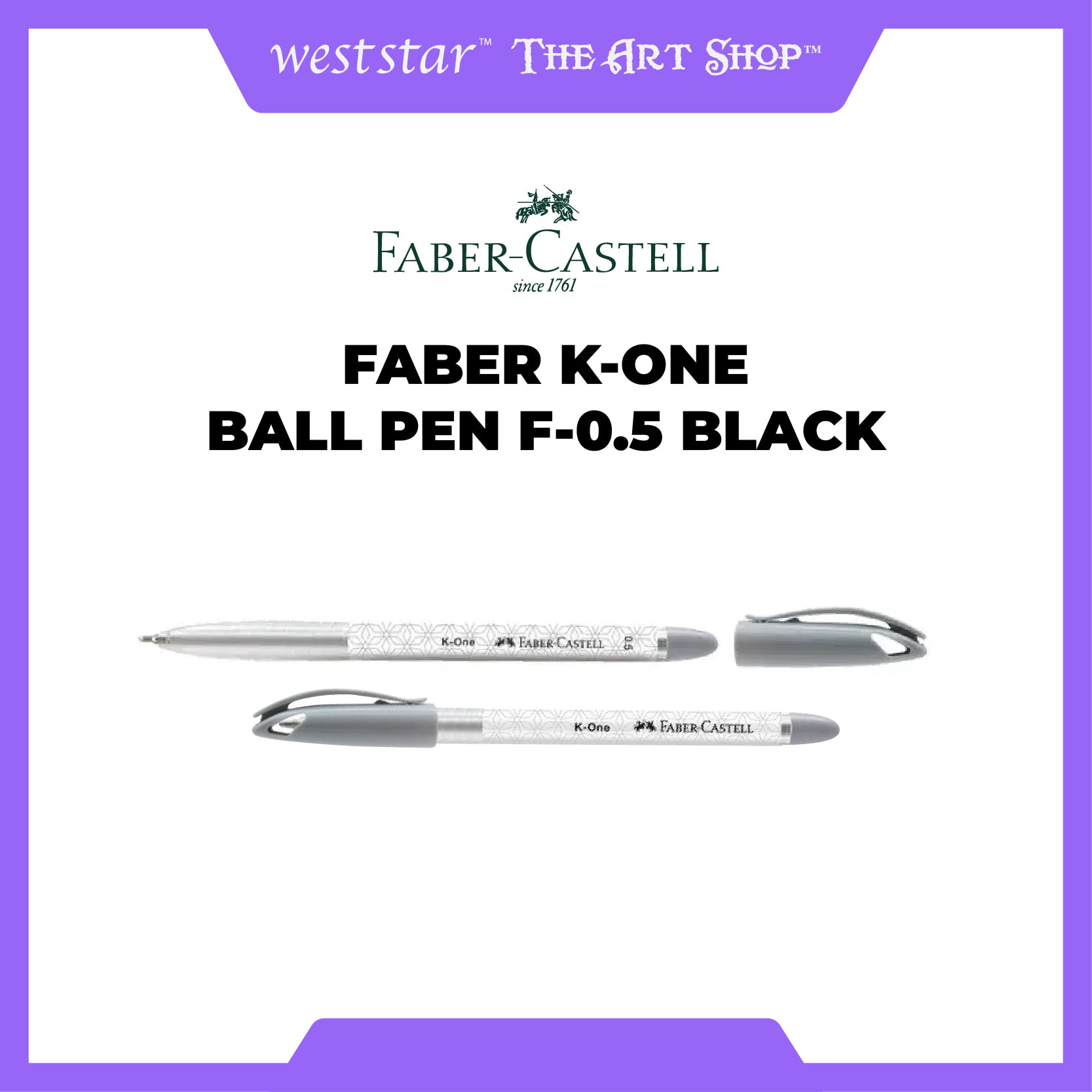 [WESTSTAR] Faber K-One Ball Pen F - 0.5mm