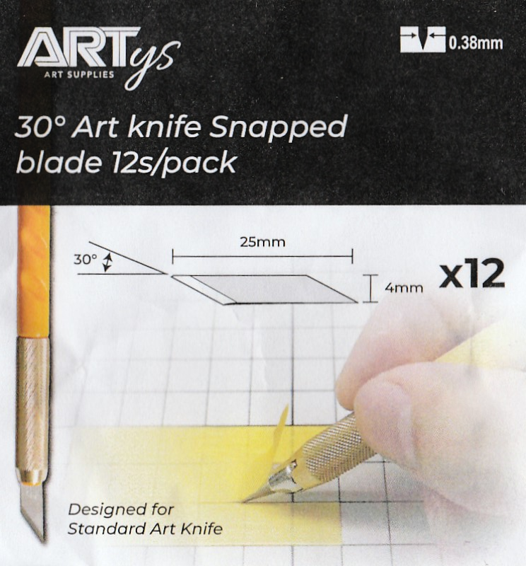 [Weststar TAS] 30° Art knife Snapped blade 12s/pk
