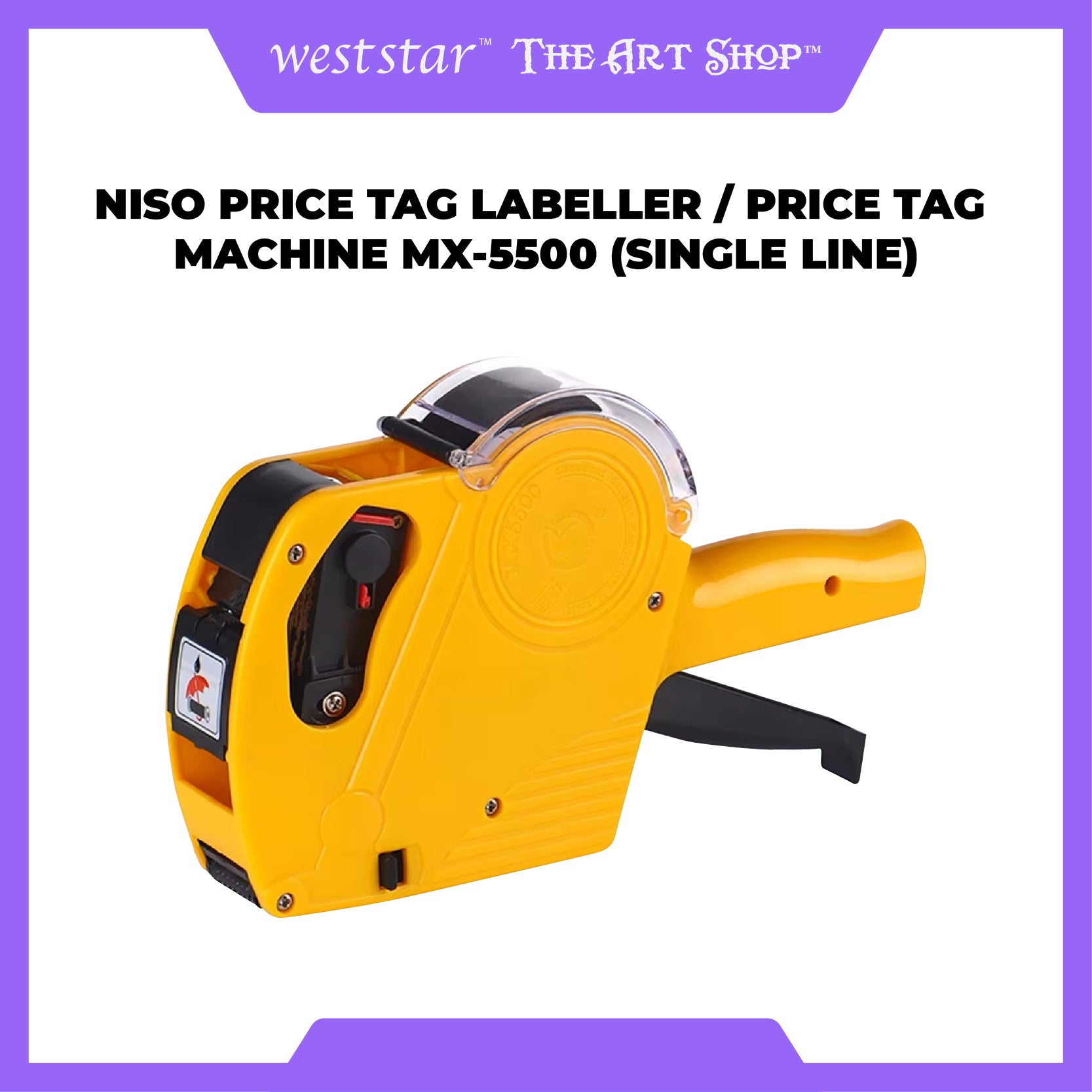 [WESTSTAR] NISO Price Tag Labeller / Price labeller / Price Tag Machine - MX-5500 (Single Line)