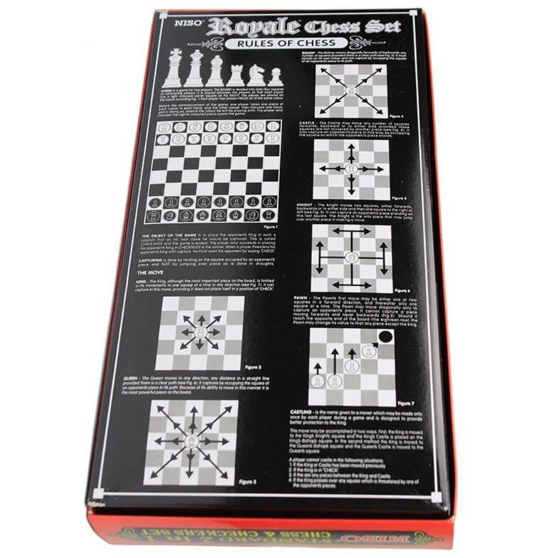 [WESTSTAR] Standard 2 In 1 Chess & Checkers Set ( ART NO: CS90 )