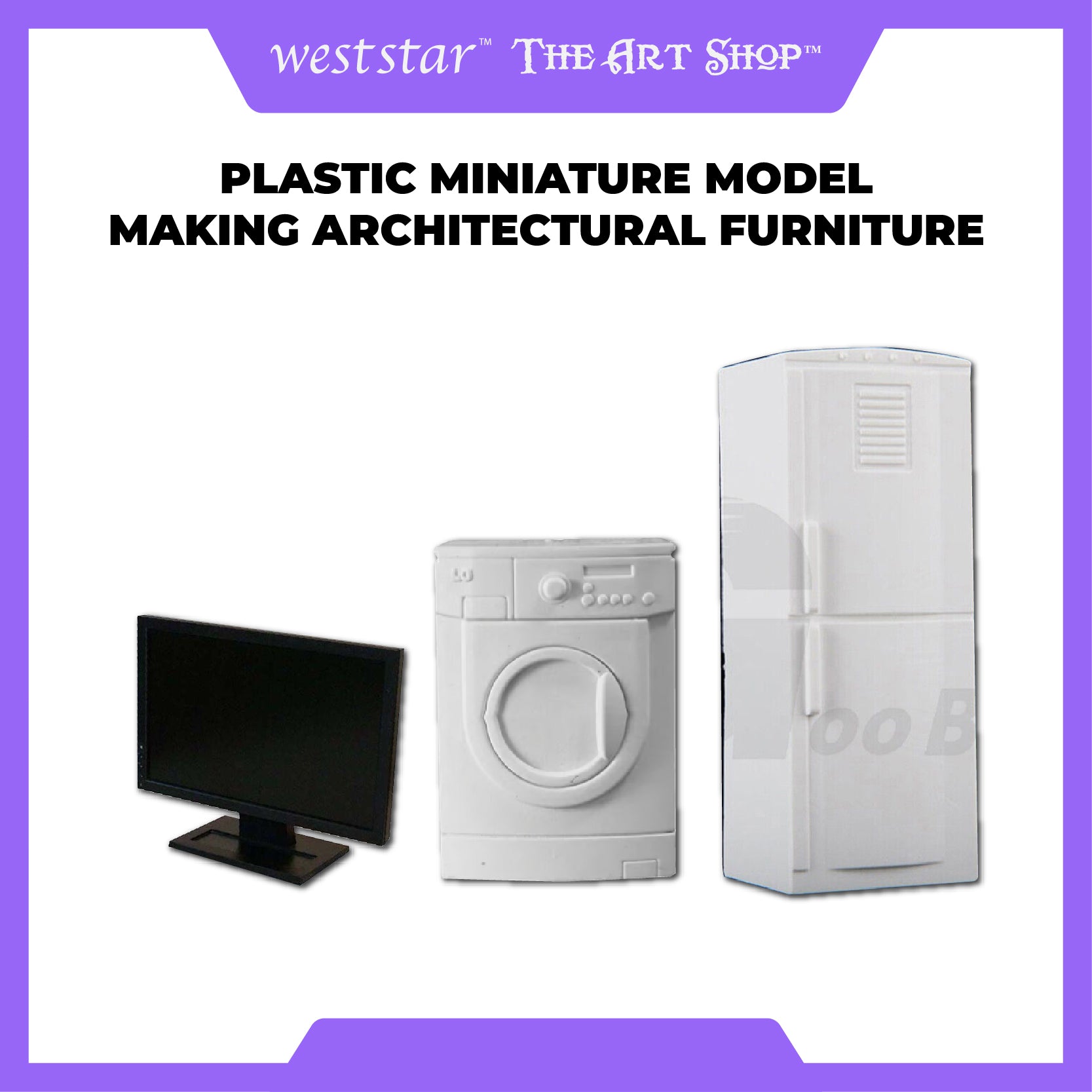 [WESTSTAR] Plastic Miniature Model Making Architectural Furniture Ornament Room Decor Diorama Craft DIY PART 1