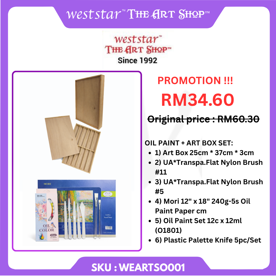 OIL PAINT + ART BOX SET Complete – WORLD ART DAY PROMOTION