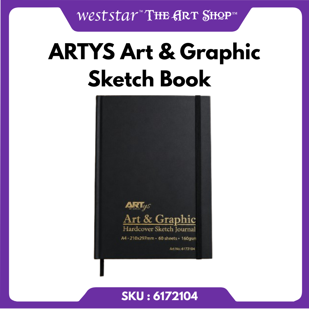 Wenson's Art & Graphic Sketch Book - A4 Size (HARD COVER)