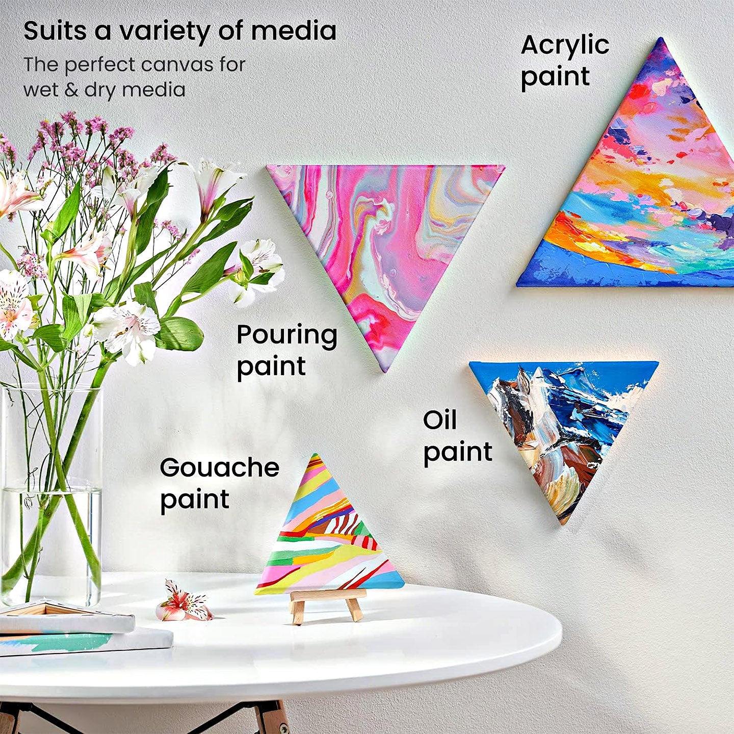 Stretched Canvas Triangular