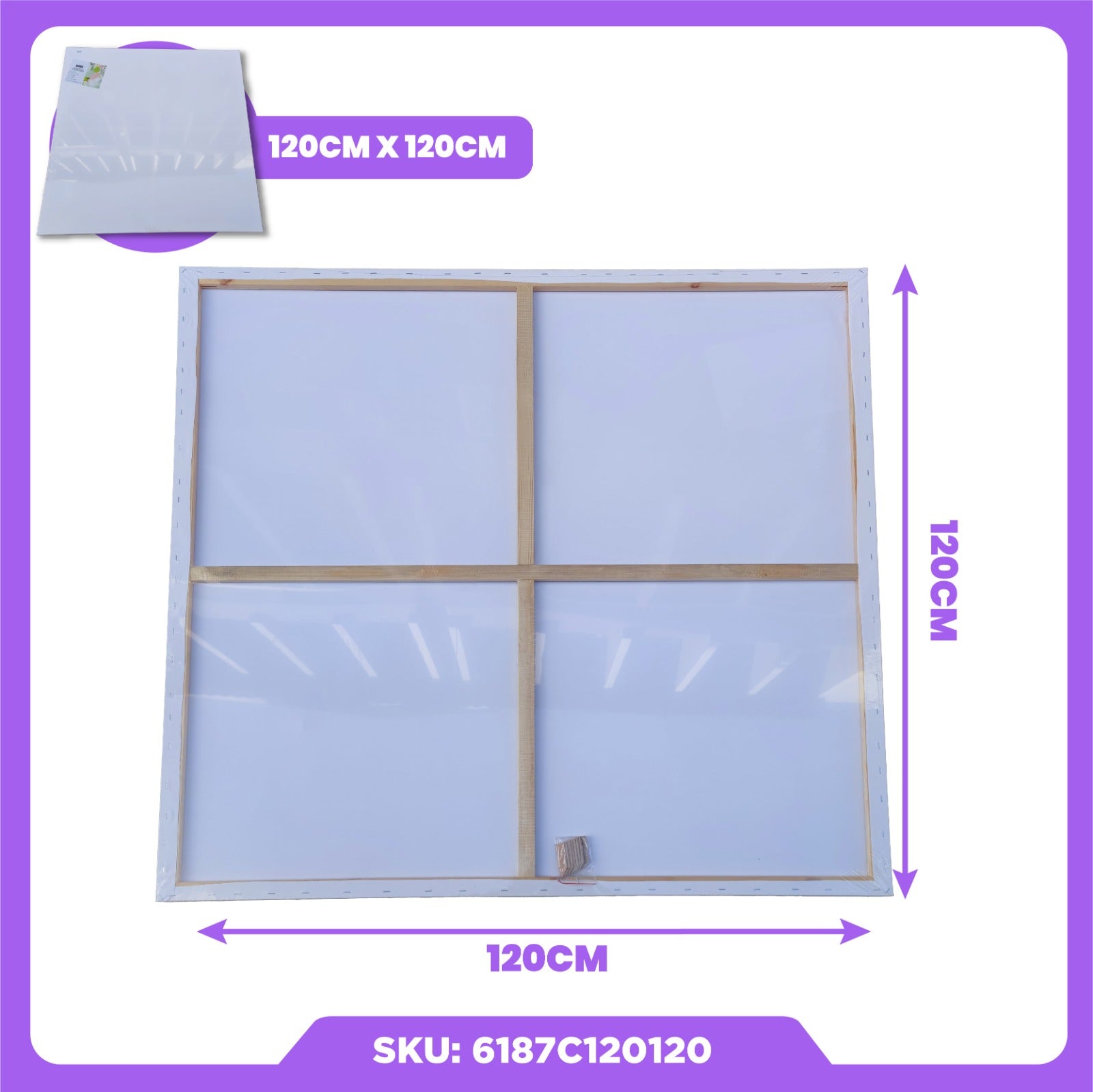 ARTYS ECO Stretched Canvas Painting Canvas Board (SQUARE)