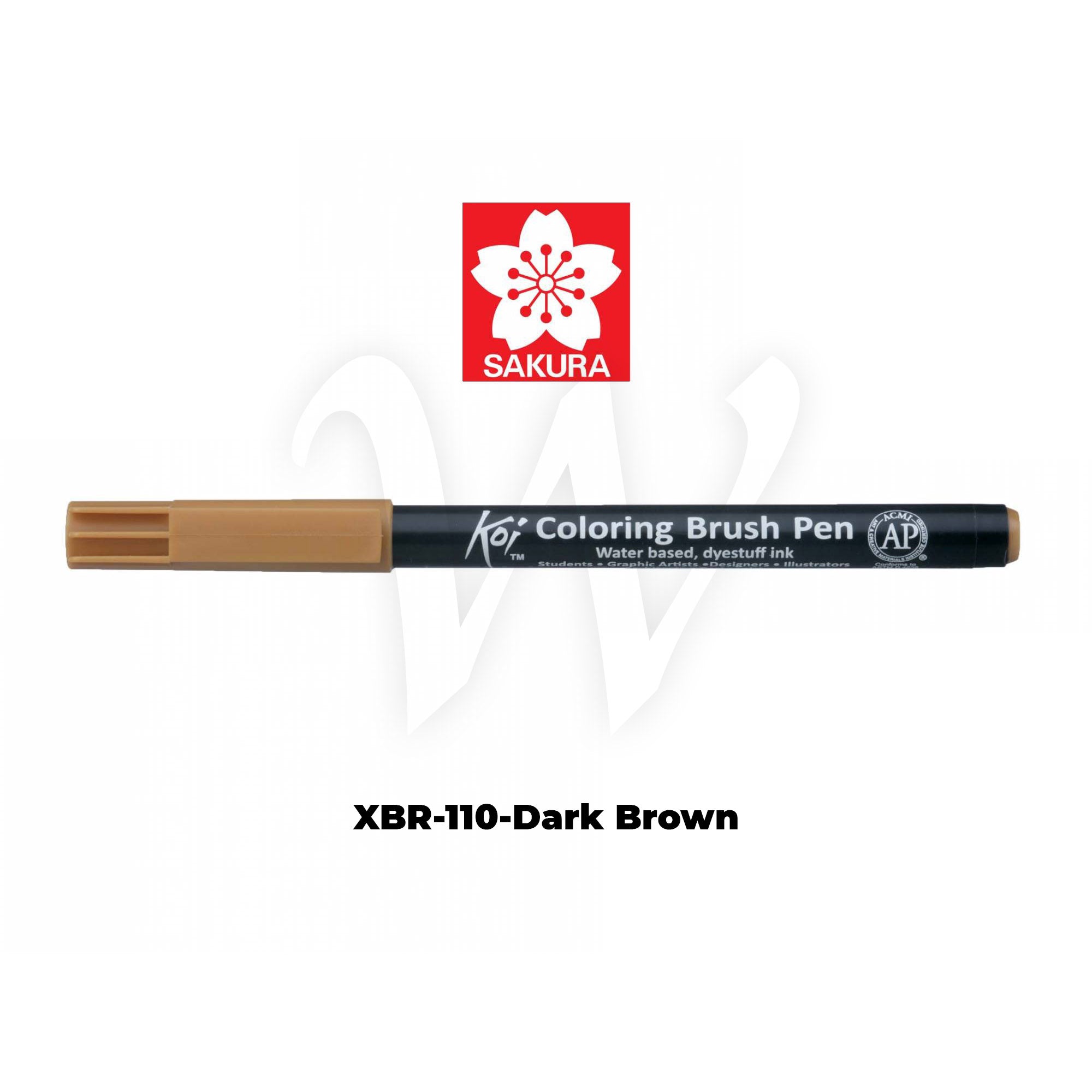 [WESTSTAR] Sakura Koi Color Brush Pen Coloring  Pen (Single piece)