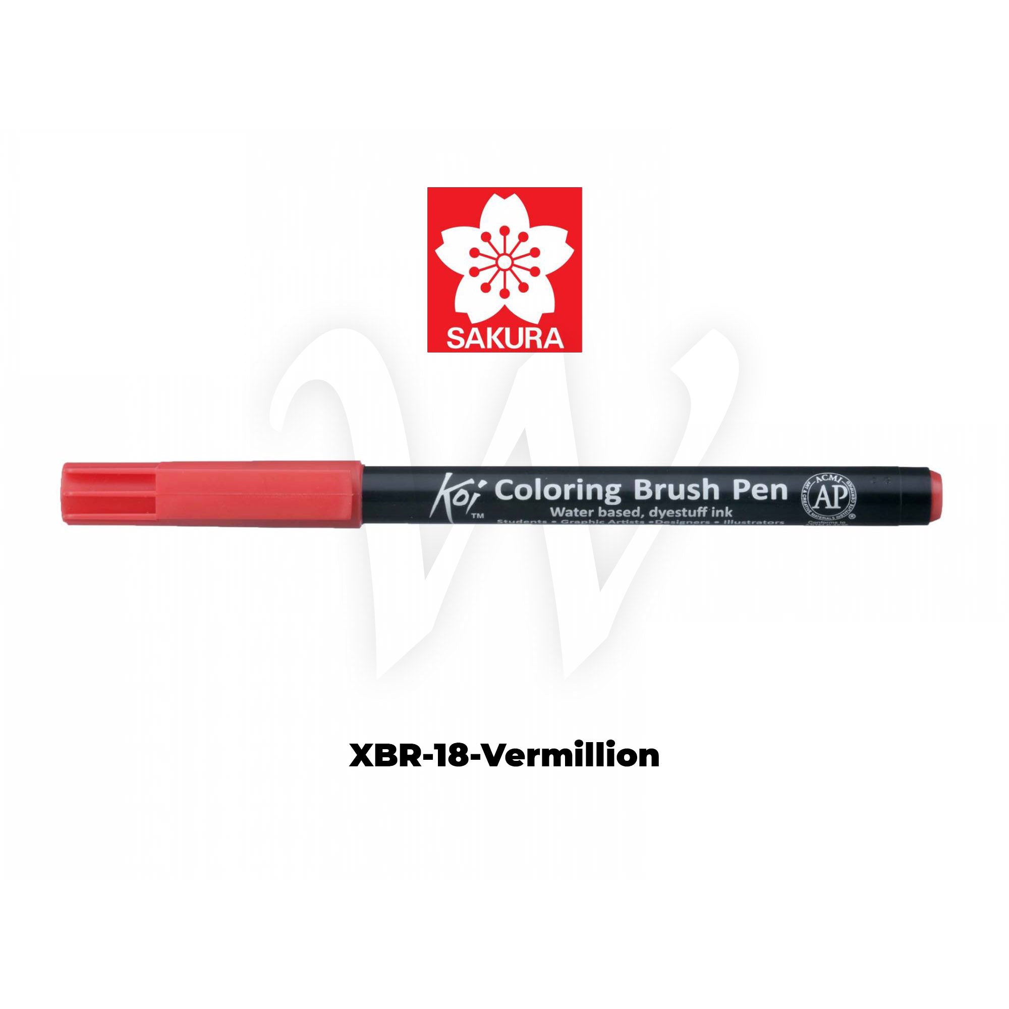 [WESTSTAR] Sakura Koi Color Brush Pen Coloring  Pen (Single piece)