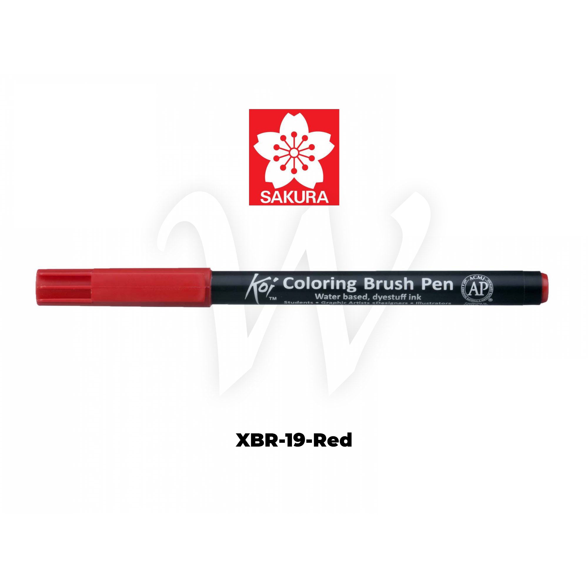 [WESTSTAR] Sakura Koi Color Brush Pen Coloring  Pen (Single piece)