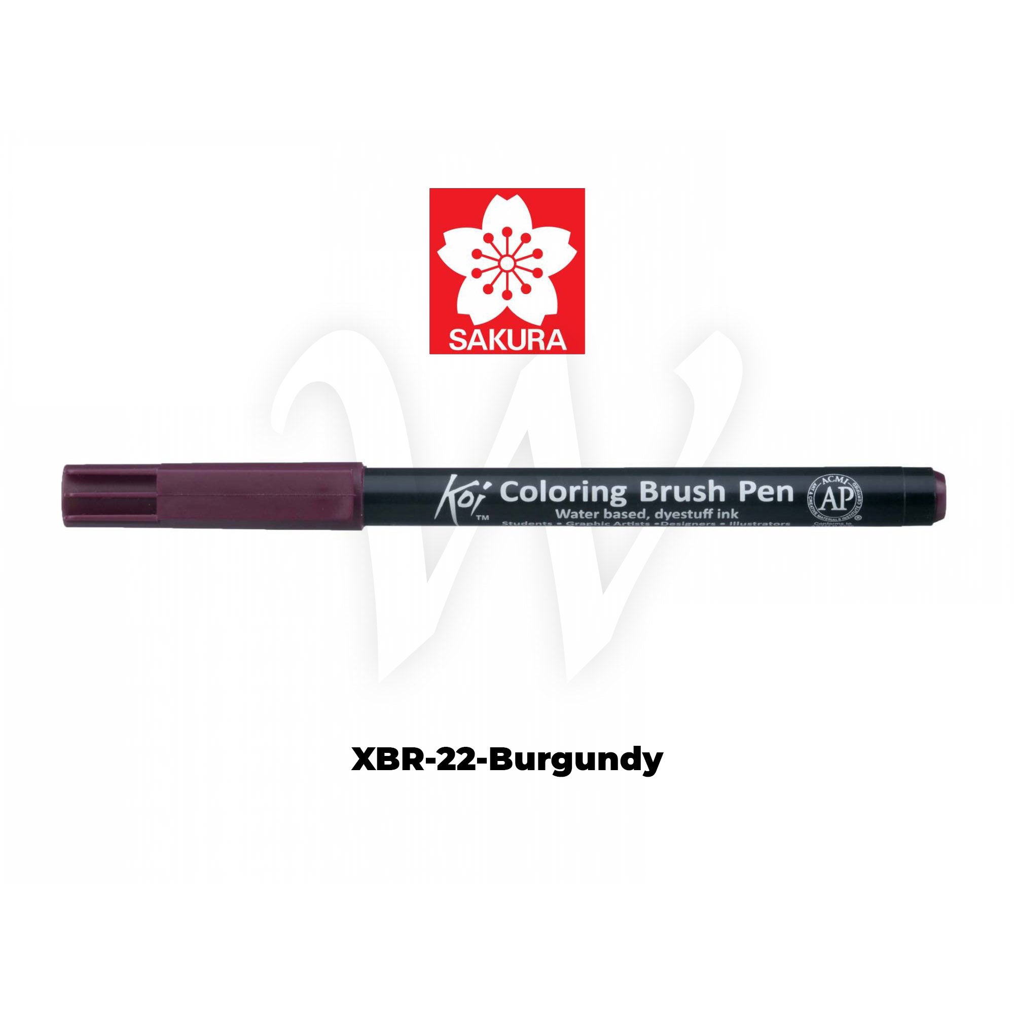 [WESTSTAR] Sakura Koi Color Brush Pen Coloring  Pen (Single piece)