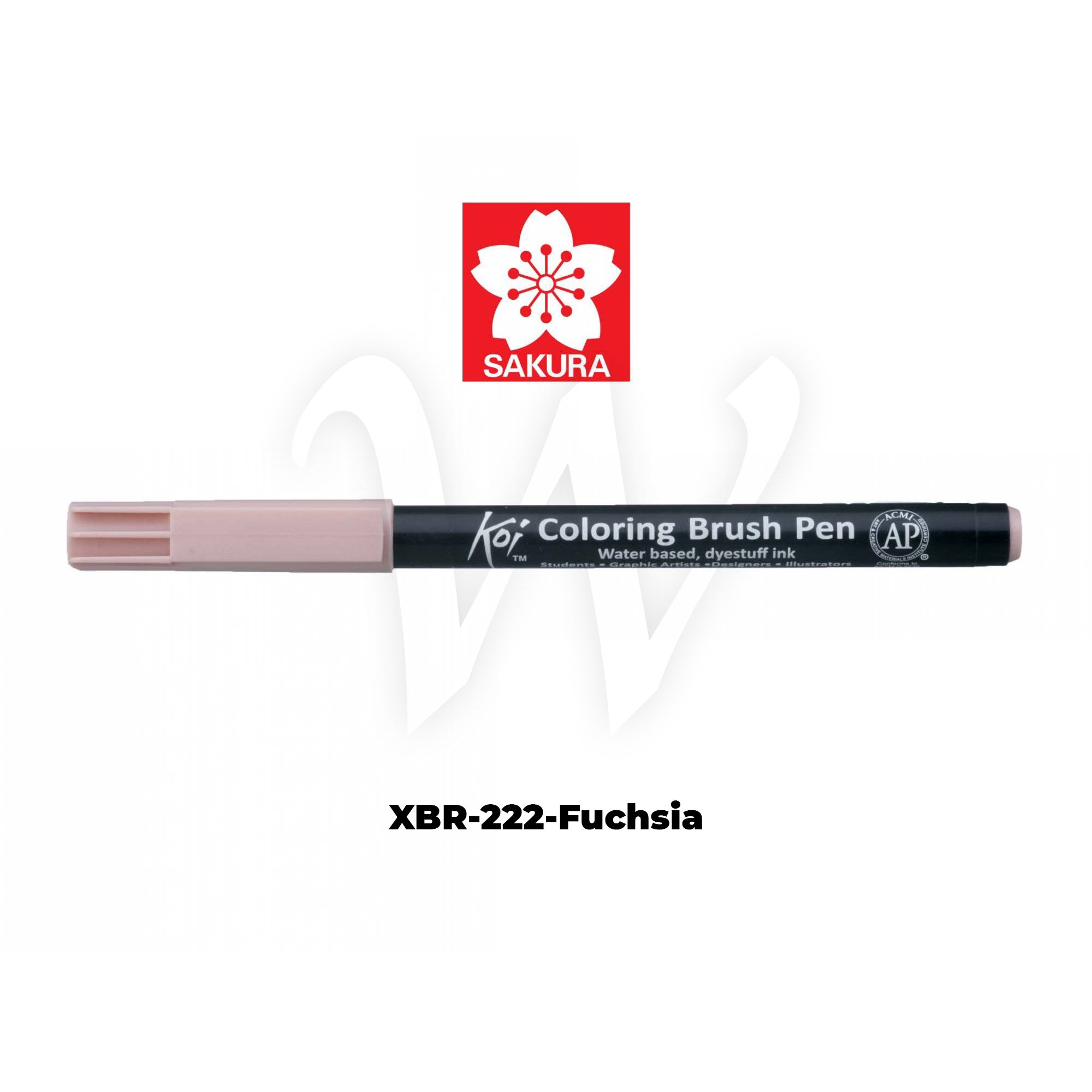 [WESTSTAR] Sakura Koi Color Brush Pen Coloring  Pen (Single piece)