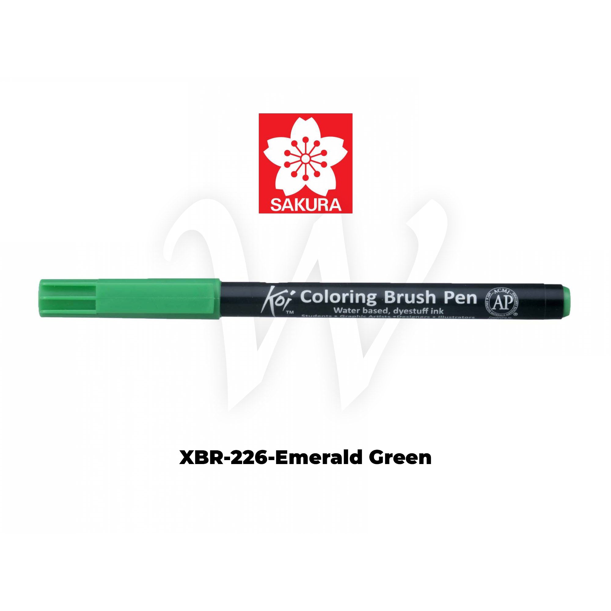 [WESTSTAR] Sakura Koi Color Brush Pen Coloring  Pen (Single piece)