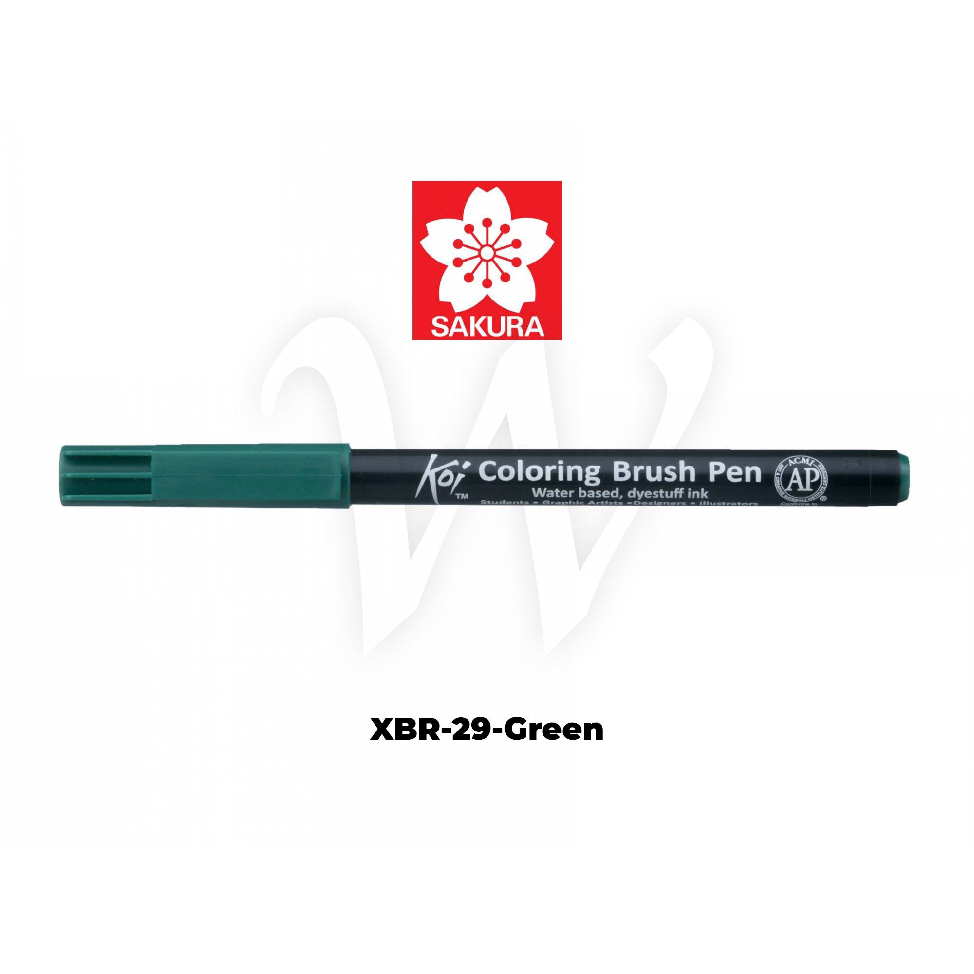 [WESTSTAR] Sakura Koi Color Brush Pen Coloring  Pen (Single piece)