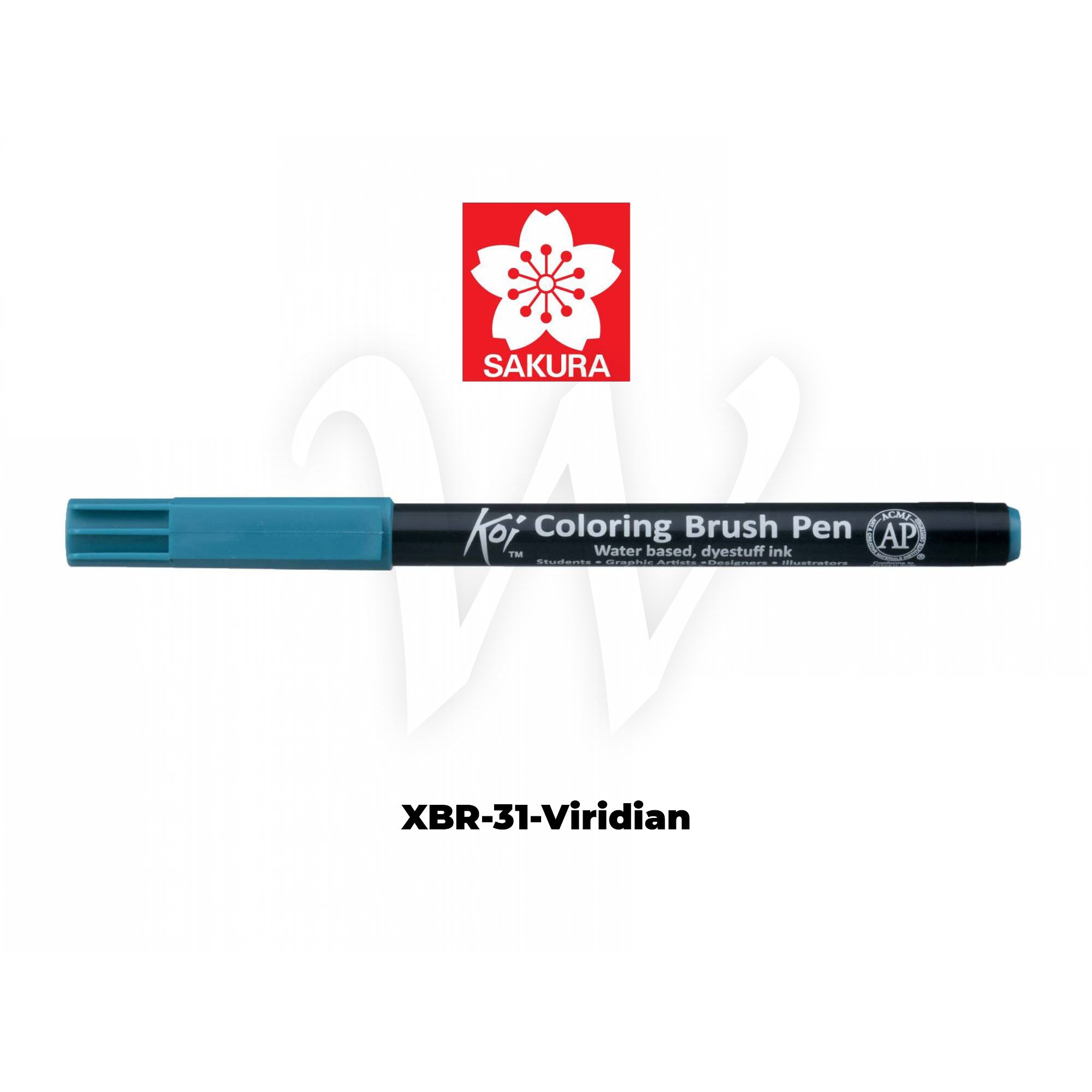 [WESTSTAR] Sakura Koi Color Brush Pen Coloring  Pen (Single piece)