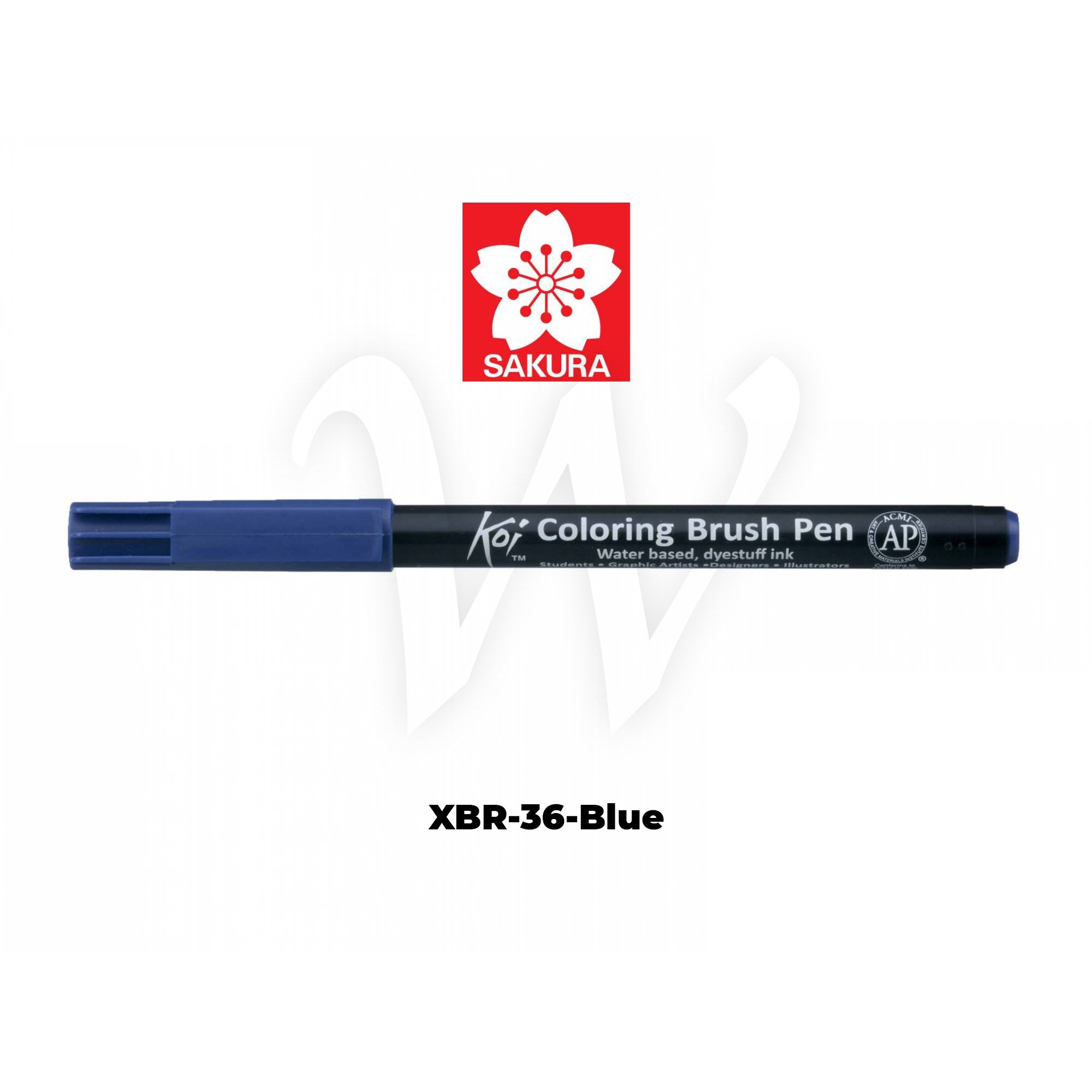 [WESTSTAR] Sakura Koi Color Brush Pen Coloring  Pen (Single piece)