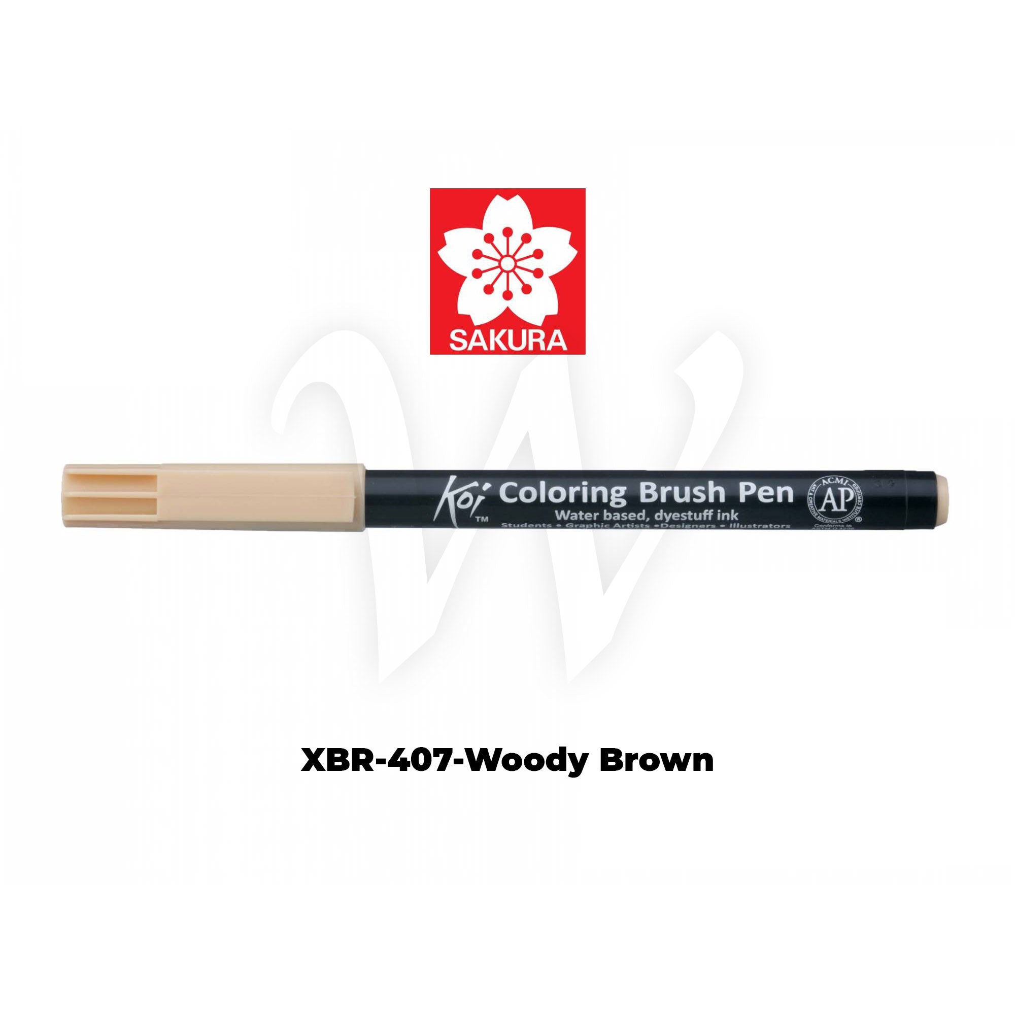 [WESTSTAR] Sakura Koi Color Brush Pen Coloring  Pen (Single piece)