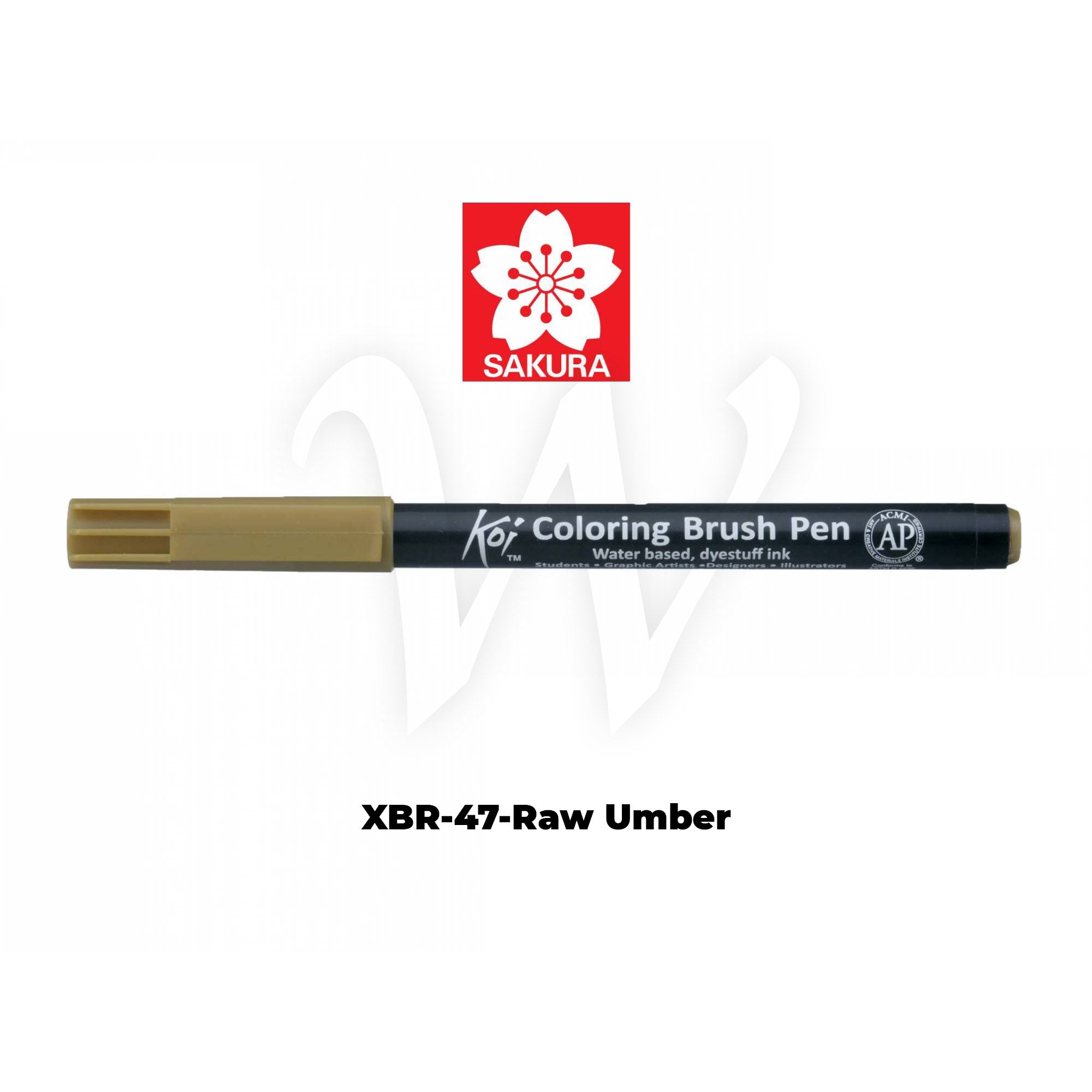 [WESTSTAR] Sakura Koi Color Brush Pen Coloring  Pen (Single piece)