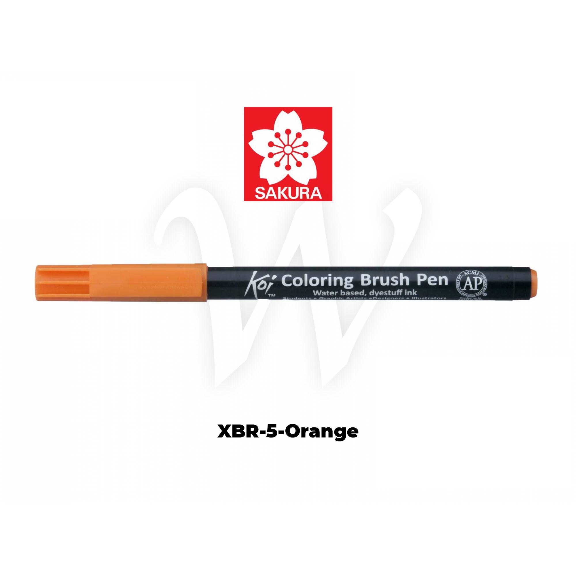 [WESTSTAR] Sakura Koi Color Brush Pen Coloring  Pen (Single piece)