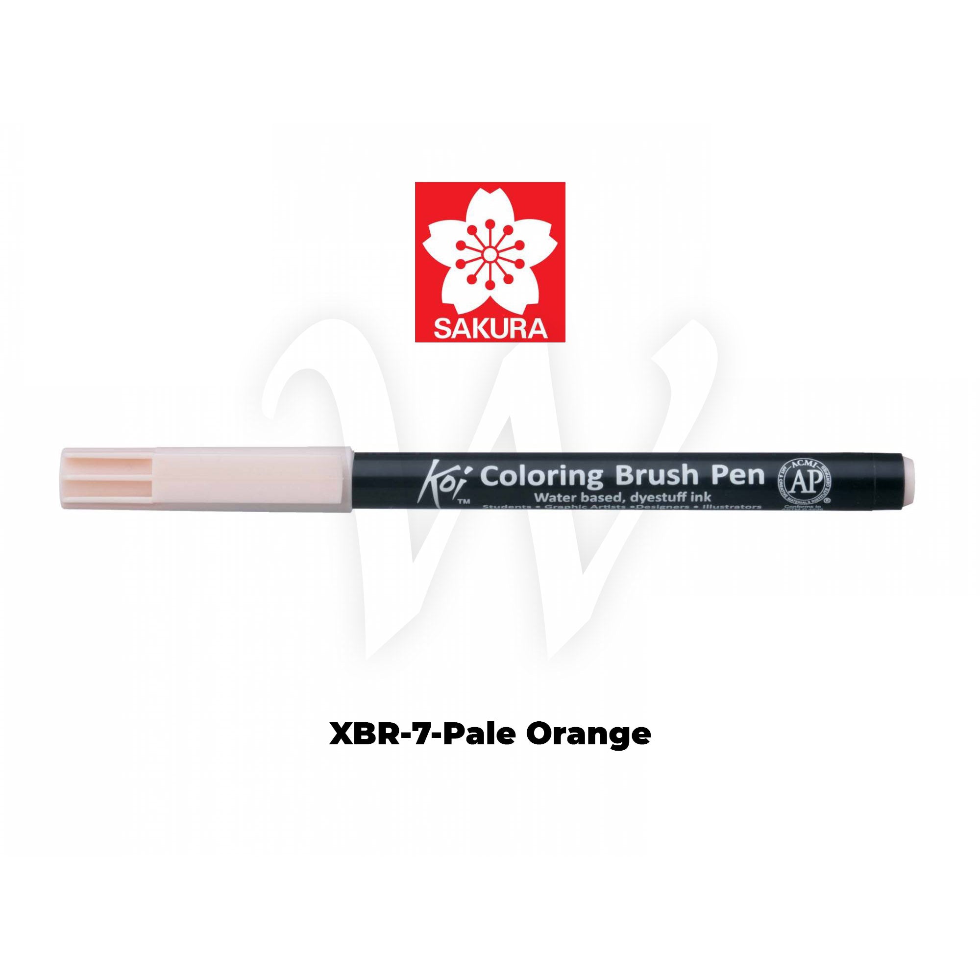 [WESTSTAR] Sakura Koi Color Brush Pen Coloring  Pen (Single piece)