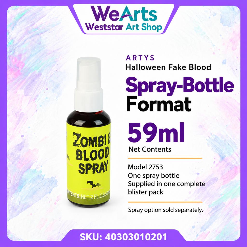 ARTYS Halloween Fake Blood – Spray 59ml or Tube 28.3g