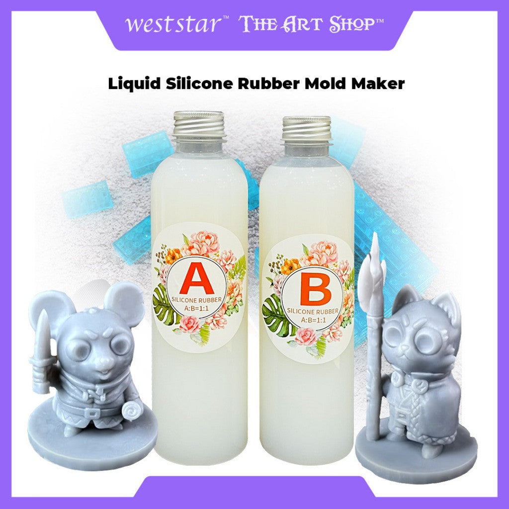 [WETAS] DIY Silicone Model Making Liquid Silicone Rubber Epoxy Resin Casting Mixing Ratio Jewelry Making Candle Supplies