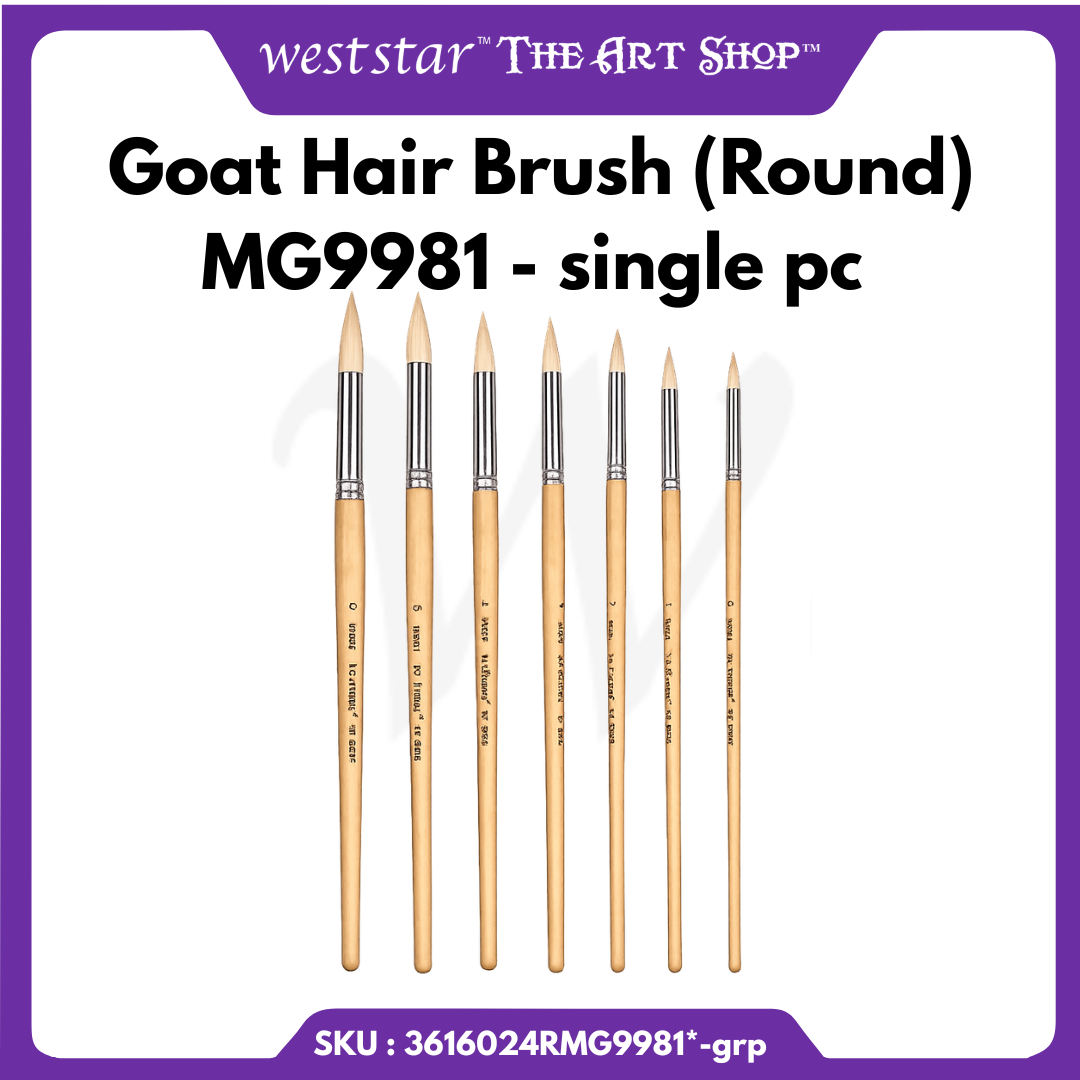 Goat Hair Brush Painting Brush MG9981 (Round)