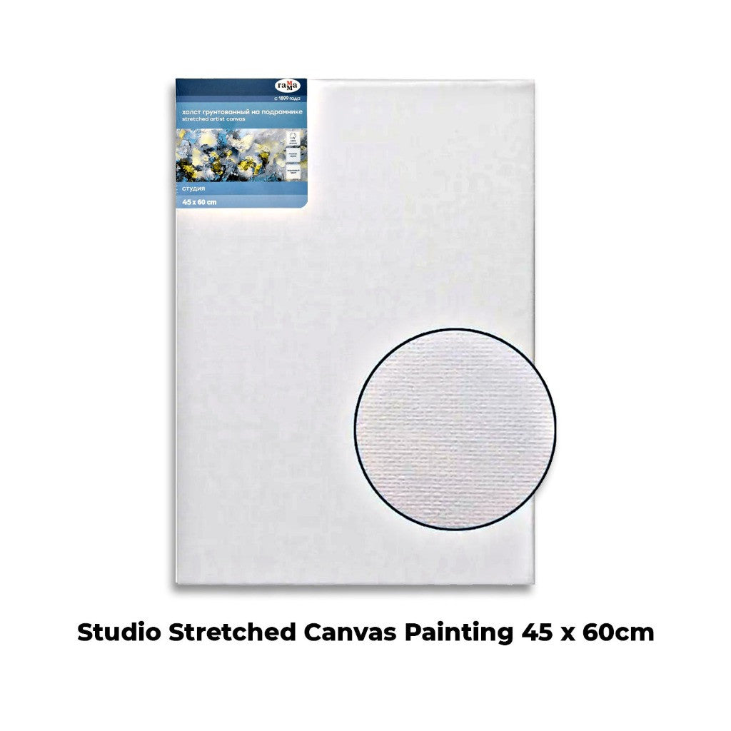 Studio Stretched Canvas Painting Canvas Art for Acrylic & Oil Paint ( 280g ) - CLEARANCE