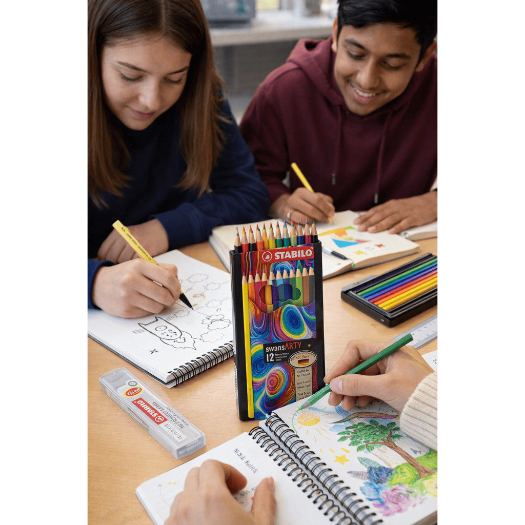 [WE-ARTS] STABILO Gift Set Value Pack Gift Set Stationery 1520/12GS1 Gift Set Stabilo Swan Arty Warna Pencil Murah