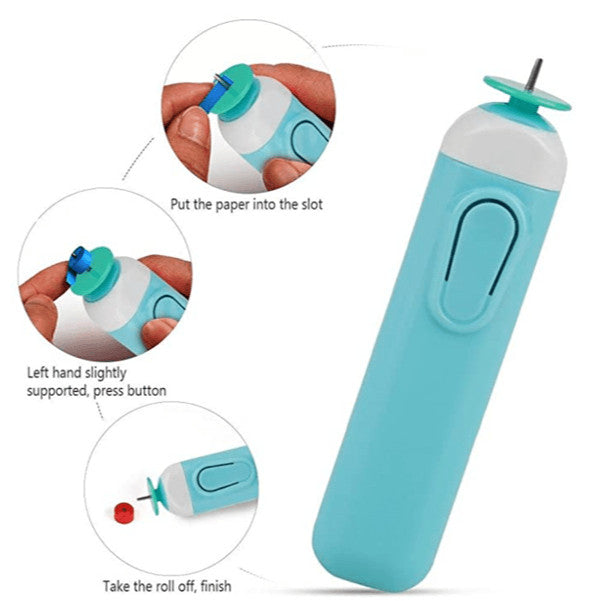 [WE-ARTS] Quilling Pen Electric Slotted Paper Quilling Tool (8mm Shaft)