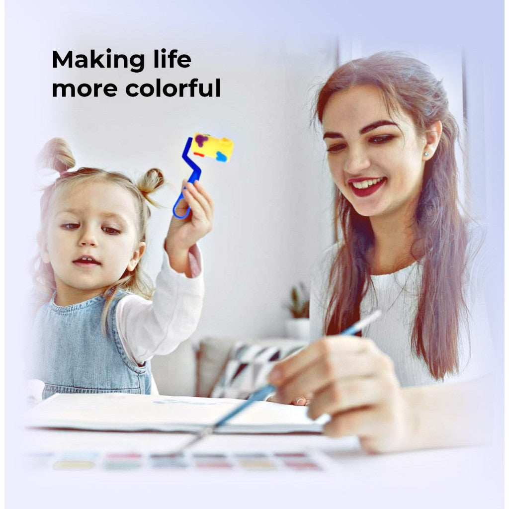 [WE-ARTS]  Sponge Paint Roller HM-1164 – Fun, Mess-Free Painting with Cute Patterns!